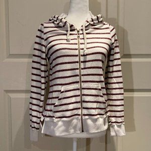 VINTAGE Billabong Stripe Full-Zip Hoodie